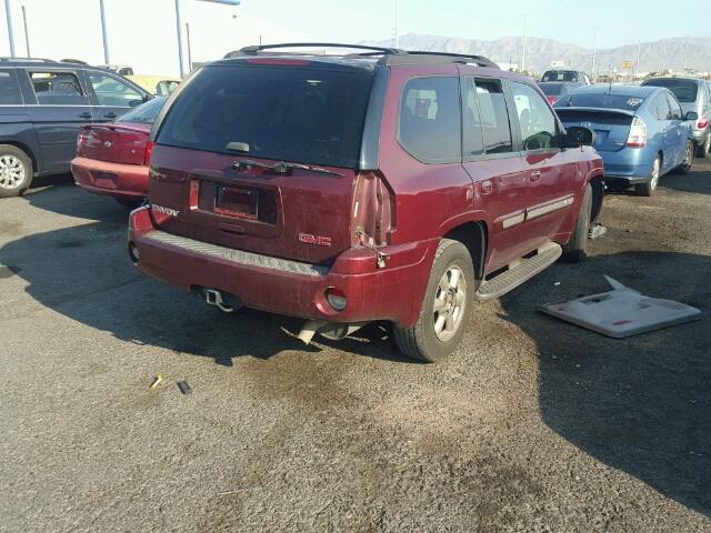 1GKDT13S822463902 - 2002 GMC ENVOY BURGUNDY photo 4