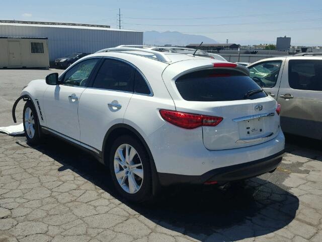 JN8CS1MW3DM174465 - 2013 INFINITI FX37 WHITE photo 3