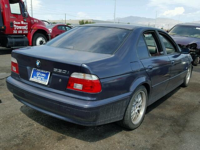 WBADT63493CK34423 - 2003 BMW 530 I AUTO BLUE photo 4