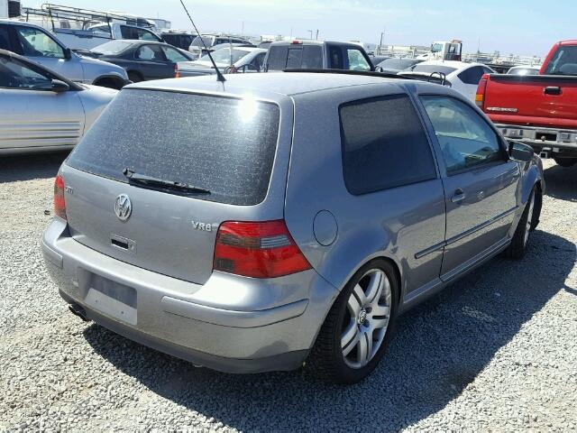 9BWDH61J434030013 - 2003 VOLKSWAGEN GTI VR6 GRAY photo 4