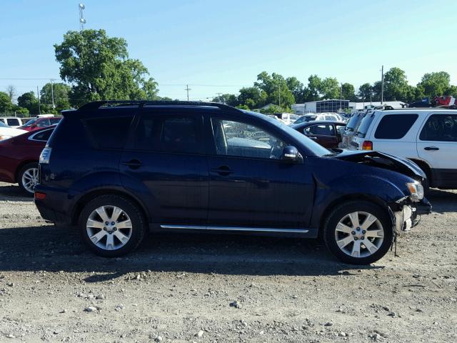 JA4JT3AW9DU020725 - 2013 MITSUBISHI OUTLANDER BLUE photo 9