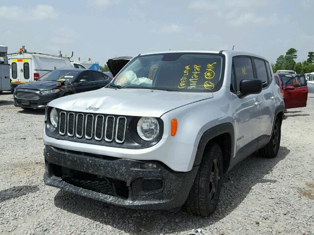 ZACCJAAB3HPE71081 - 2017 JEEP RENEGADE S GRAY photo 2