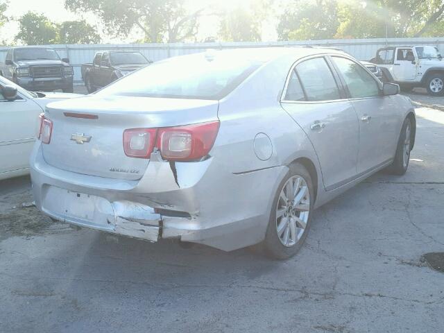 1G11H5SA7DF277644 - 2013 CHEVROLET MALIBU LTZ SILVER photo 4