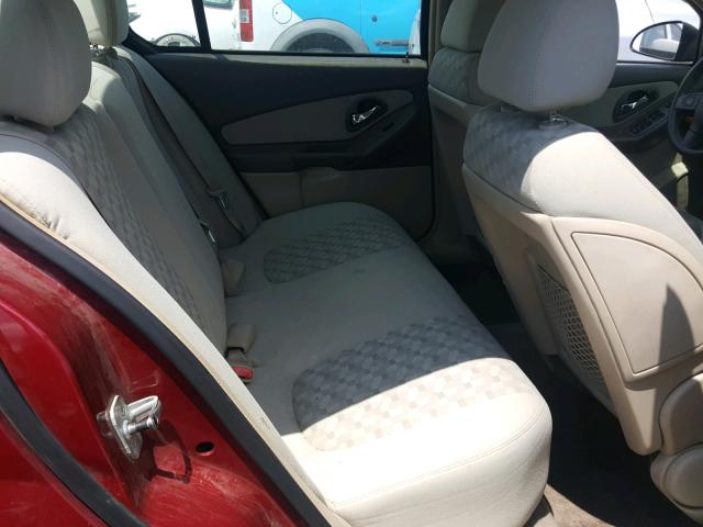 1G1ZT54845F205281 - 2005 CHEVROLET MALIBU LS Қызыл фото 6