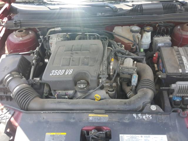 1G1ZT54845F205281 - 2005 CHEVROLET MALIBU LS Қызыл фото 7