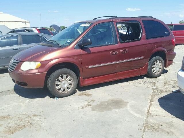 2A4GP54L67R193681 - 2007 CHRYSLER TOWN & COU MAROON photo 9