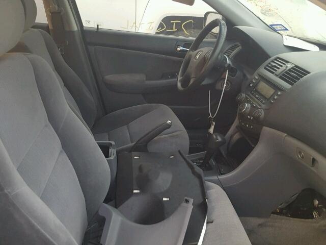 3HGCM564X5G707975 - 2005 HONDA ACCORD GRAY photo 5