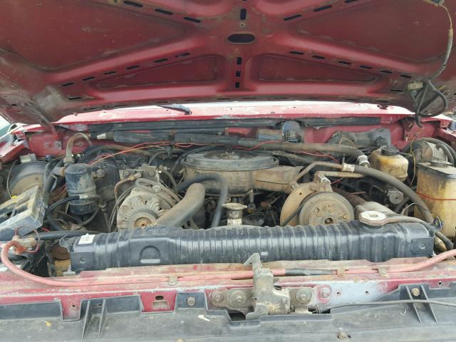 1FDJF37M6JNA26860 - 1988 FORD F350 RED photo 7