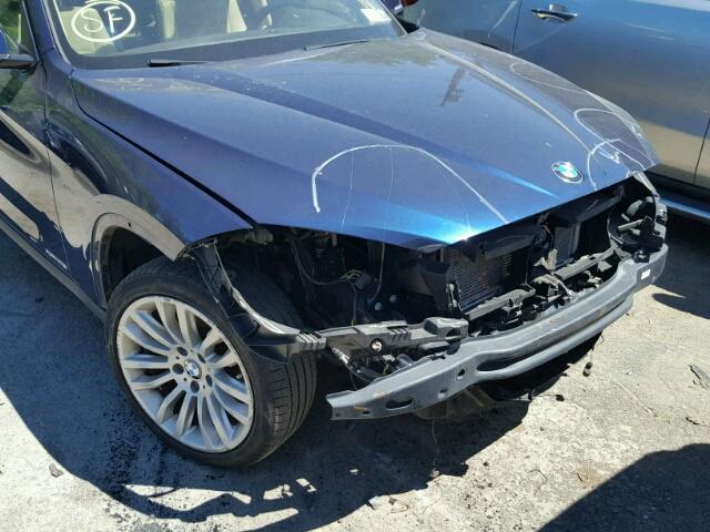 WBAVL1C59EVY14813 - 2014 BMW X1 XDRIVE2 BLUE photo 9