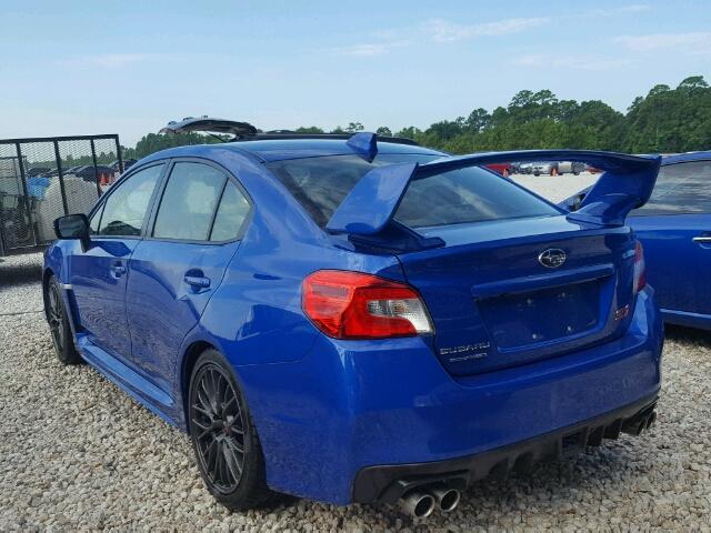 JF1VA2V61H9832441 - 2017 SUBARU WRX STI BLUE photo 3