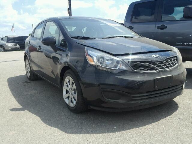 KNADM4A31F6437675 - 2015 KIA RIO LX BLACK photo 1