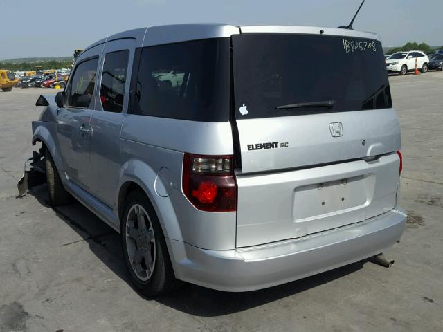 5J6YH18958L016428 - 2008 HONDA ELEMENT SC SILVER photo 3