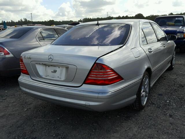 WDBNG75J96A477491 - 2006 MERCEDES-BENZ S 500 SILVER photo 4