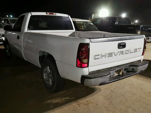 1GCEC14V77Z118836 - 2007 CHEVROLET SILVERADO WHITE photo 3