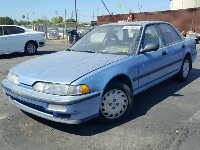 JH4DB1645LS029559 - 1990 ACURA INTEGRA RS BLUE photo 2