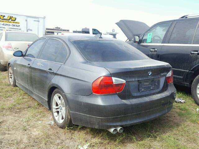 WBAVA37518NL50397 - 2008 BMW 328 I GRAY photo 3