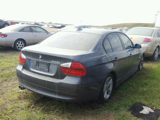 WBAVA37518NL50397 - 2008 BMW 328 I GRAY photo 4