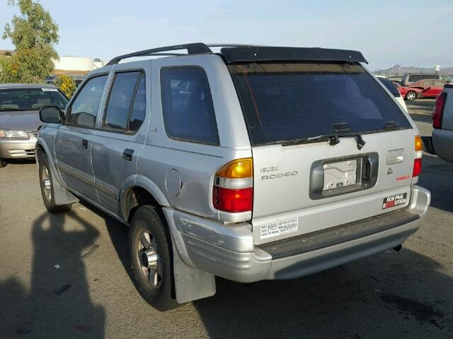 4S2CM58W9X4376310 - 1999 ISUZU RODEO S SILVER photo 3