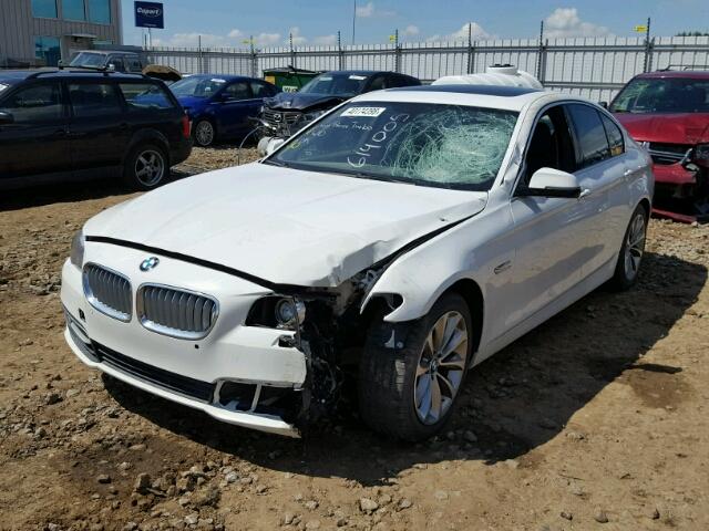 WBA5A7C5XED614005 - 2014 BMW 528 XI WHITE photo 2