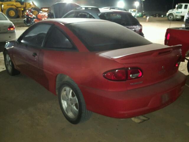 1G1JF12T017391524 - 2001 CHEVROLET CAVALIER RED photo 3