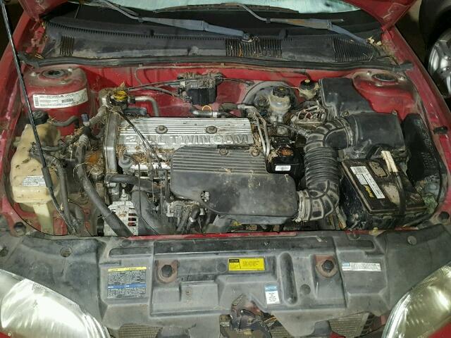 1G1JF12T017391524 - 2001 CHEVROLET CAVALIER RED photo 7