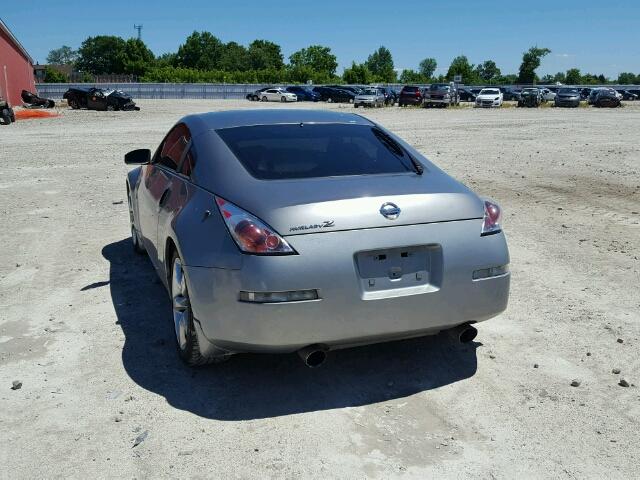 JN1AZ34D43T112668 - 2003 NISSAN 350Z COUPE GRAY photo 3