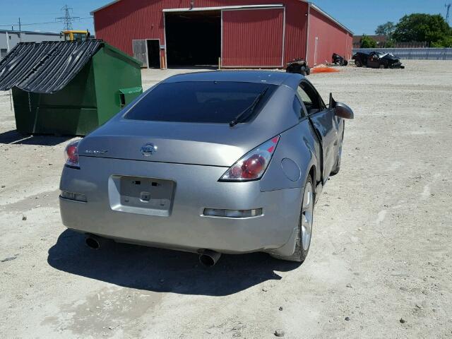 JN1AZ34D43T112668 - 2003 NISSAN 350Z COUPE GRAY photo 4