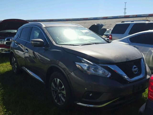 5N1AZ2MG3FN279237 - 2015 NISSAN MURANO GRAY photo 1