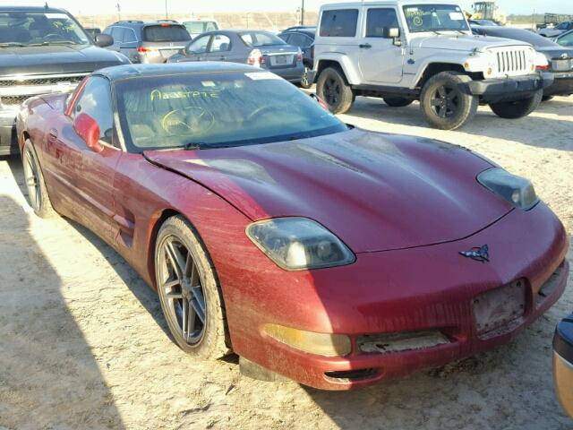 1G1YY22GX25128083 - 2002 CHEVROLET CORVETTE BURGUNDY photo 1