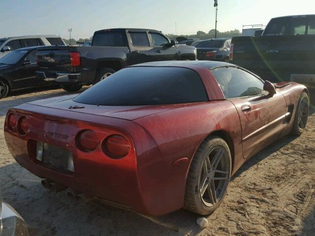 1G1YY22GX25128083 - 2002 CHEVROLET CORVETTE BURGUNDY photo 4