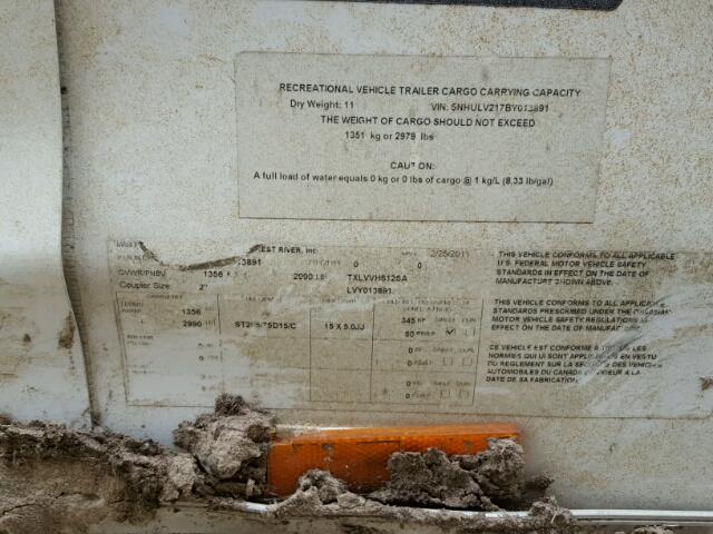 5NHULV217BY013891 - 2011 UTILITY TRAILER WHITE photo 10