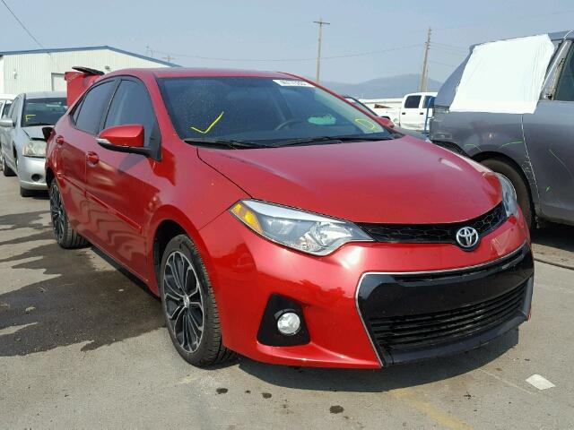 5YFBURHEXEP077313 - 2014 TOYOTA COROLLA L RED photo 1