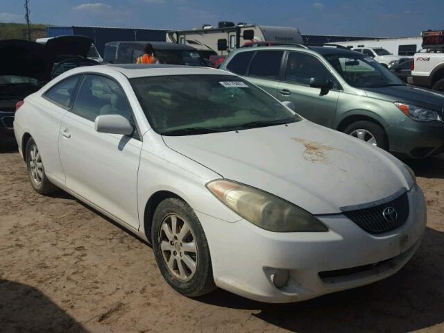 4T1CE38P54U764745 - 2004 TOYOTA CAMRY SOLA WHITE photo 1