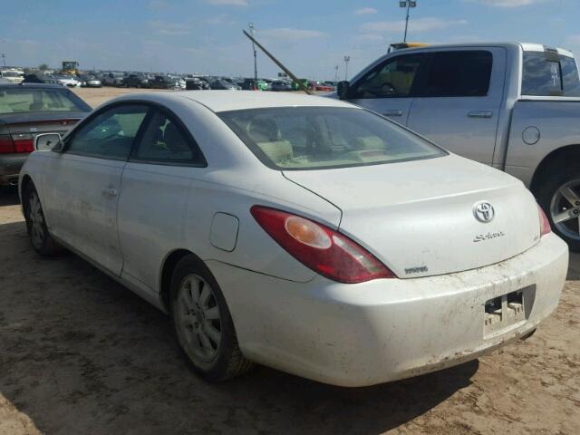 4T1CE38P54U764745 - 2004 TOYOTA CAMRY SOLA WHITE photo 3