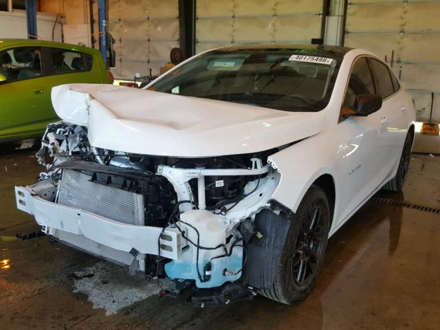 1G1ZB5ST0JF106252 - 2018 CHEVROLET MALIBU LS WHITE photo 2