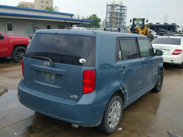 JTLKE50E981030580 - 2008 SCION XB BLUE photo 4