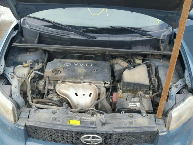 JTLKE50E981030580 - 2008 SCION XB BLUE photo 7