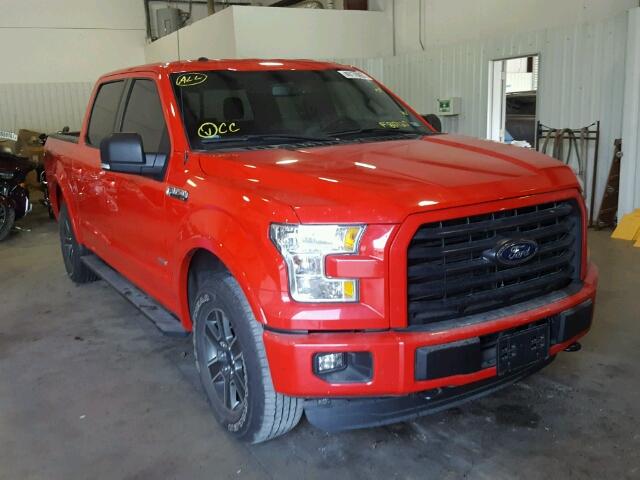 1FTEW1EP5GKF80120 - 2016 FORD F150 SUPER RED photo 1