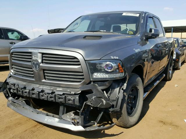 1C6RR7MTXDS517981 - 2013 RAM 1500 SPORT GRAY photo 2