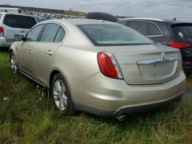 1LNHL9DR2BG600838 - 2011 LINCOLN MKS GOLD photo 3