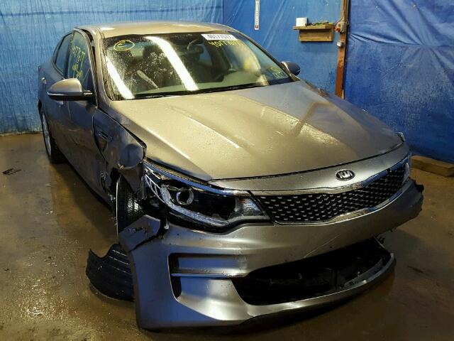 5XXGU4L34GG066396 - 2016 KIA OPTIMA EX GRAY photo 1