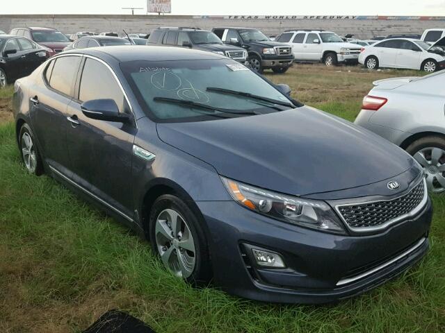 KNAGM4AD2F5089641 - 2015 KIA OPTIMA HYB BLUE photo 1