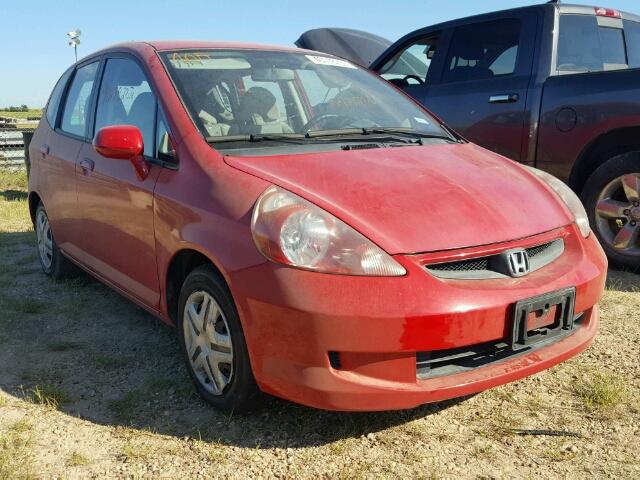 JHMGD37407S002194 - 2007 HONDA FIT RED photo 1