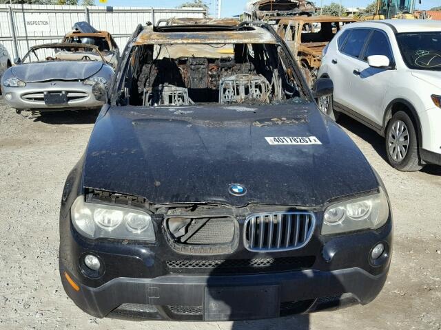 WBXPC93457WF15873 - 2007 BMW X3 3.0SI BLACK photo 9