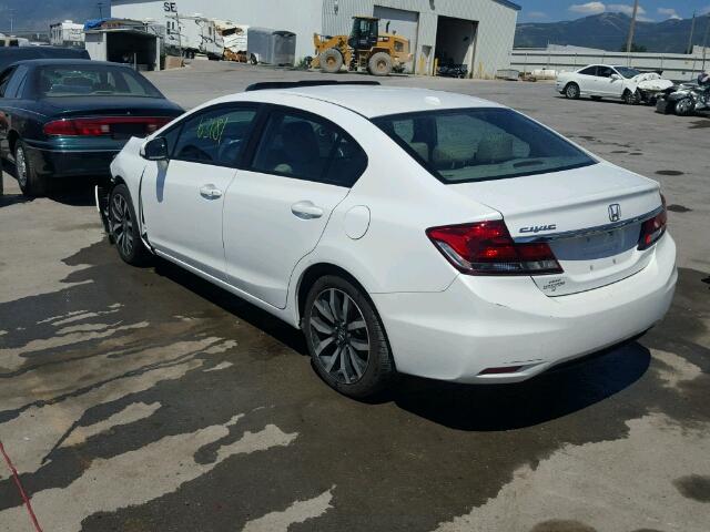 19XFB2F96EE012559 - 2014 HONDA CIVIC EXL 白色 照片 3