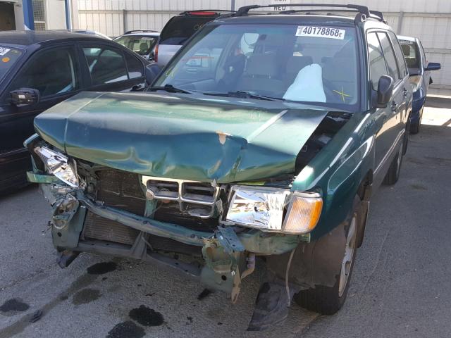 JF1SF6552YH701639 - 2000 SUBARU FORESTER S GREEN photo 2