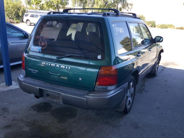JF1SF6552YH701639 - 2000 SUBARU FORESTER S GREEN photo 4