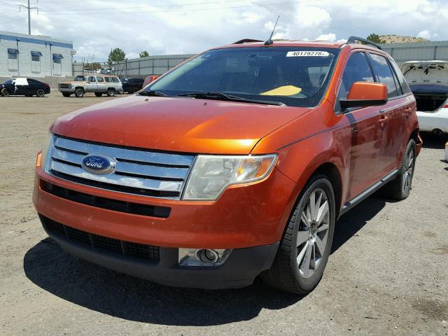 2FMDK39C67BB41573 - 2007 FORD EDGE SEL P ORANGE photo 2