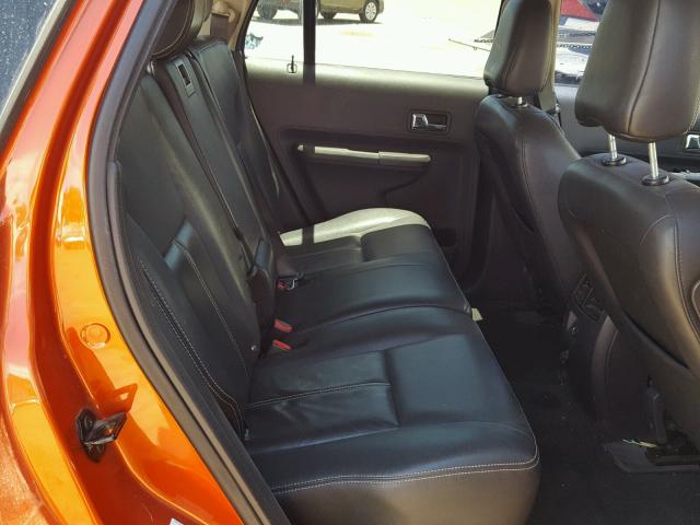 2FMDK39C67BB41573 - 2007 FORD EDGE SEL P ORANGE photo 6