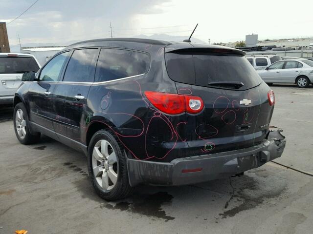 1GNKRGED5BJ261342 - 2011 CHEVROLET TRAVERSE L BLACK photo 3